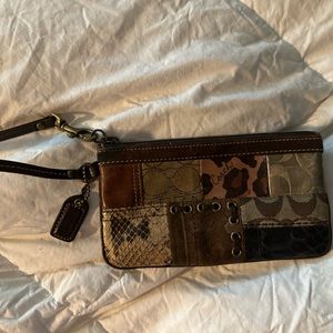 Coach patchwork clutch